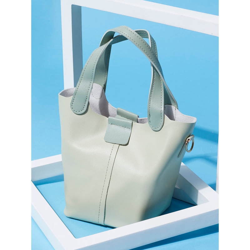 Caroline Mint Green Tote Bag