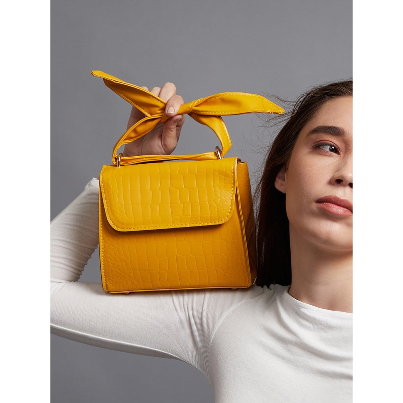 Fiorella Yellow Cross Body Bag