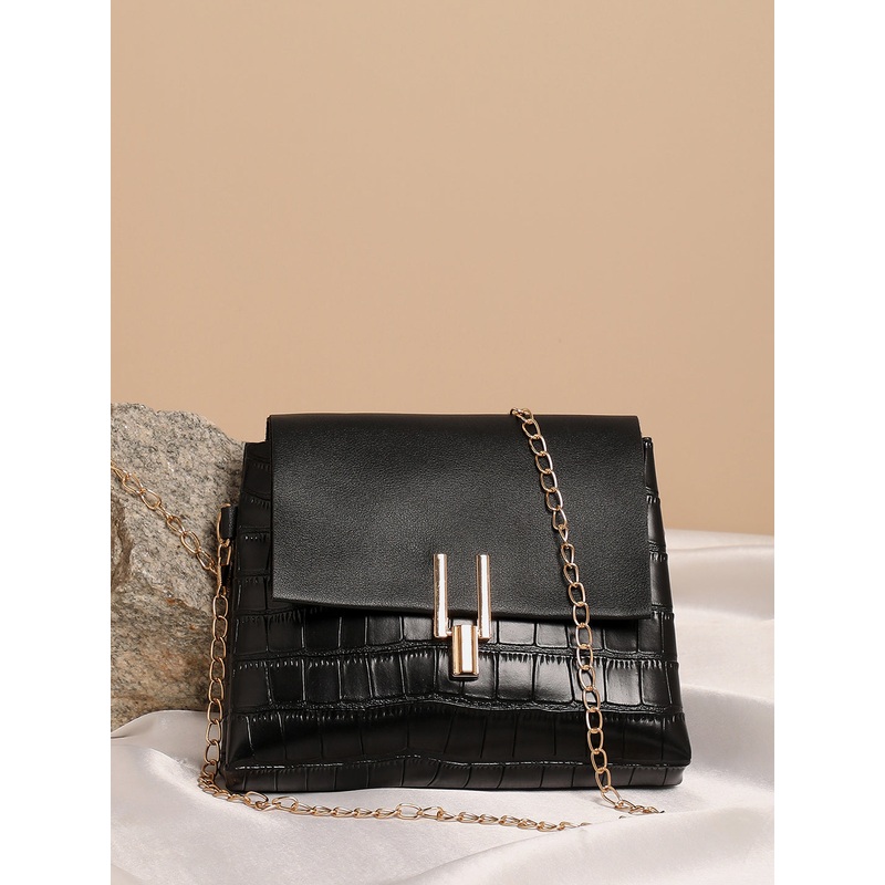 Terry Black Cross Body Bag