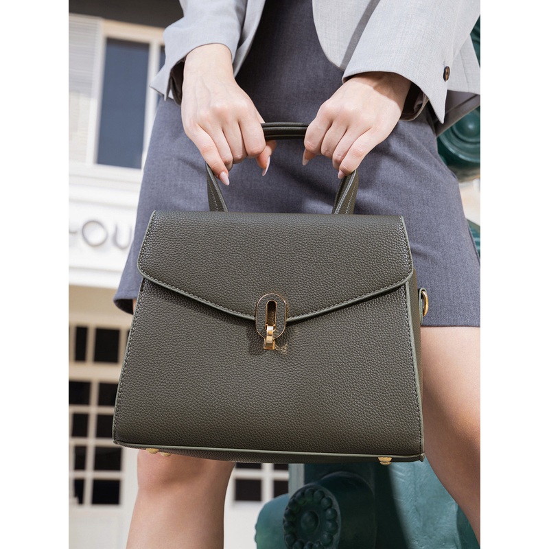 The Aurat Hand Bag - Seaweed Green