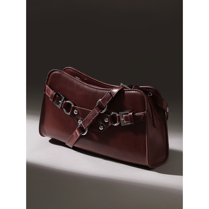 The Dallas Sling Bag - Cherry Red