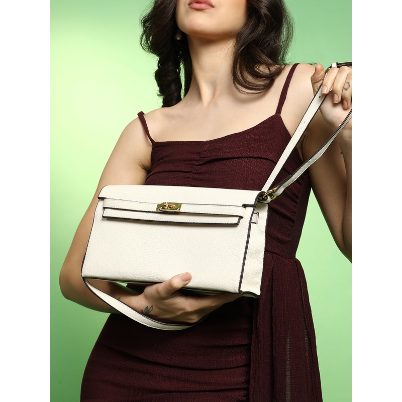 The Overlap Sling Bag - Powder White