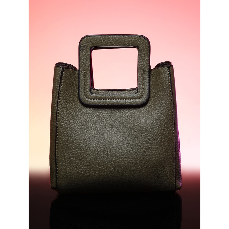 The Qube Bucket Bag - Seaweed Green