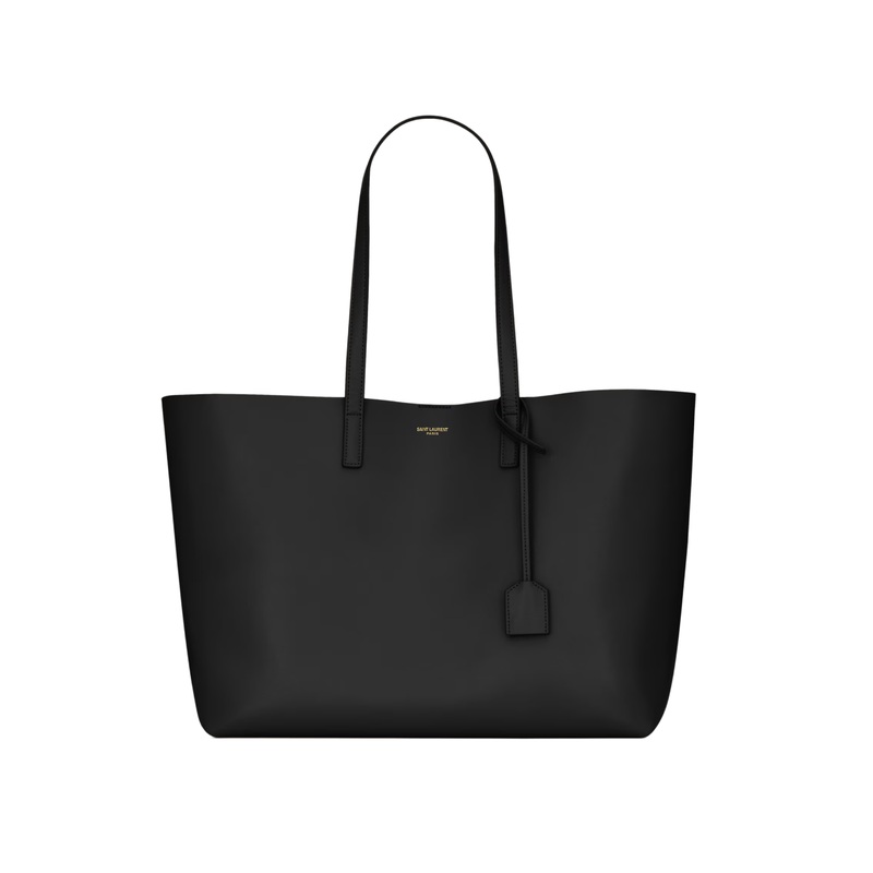 Saint Laurent Large Leather East/West Tote Bag  Cassandre Charm