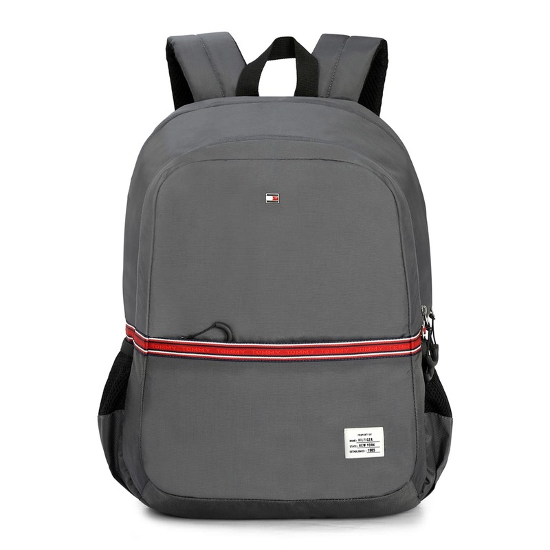 Tommy Hilfiger Emanuel Unisex Water-Resistant Laptop Backpack-Granite