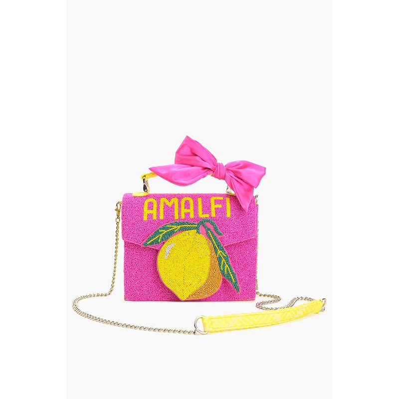 Amalfi Beaded Top Handle Bag