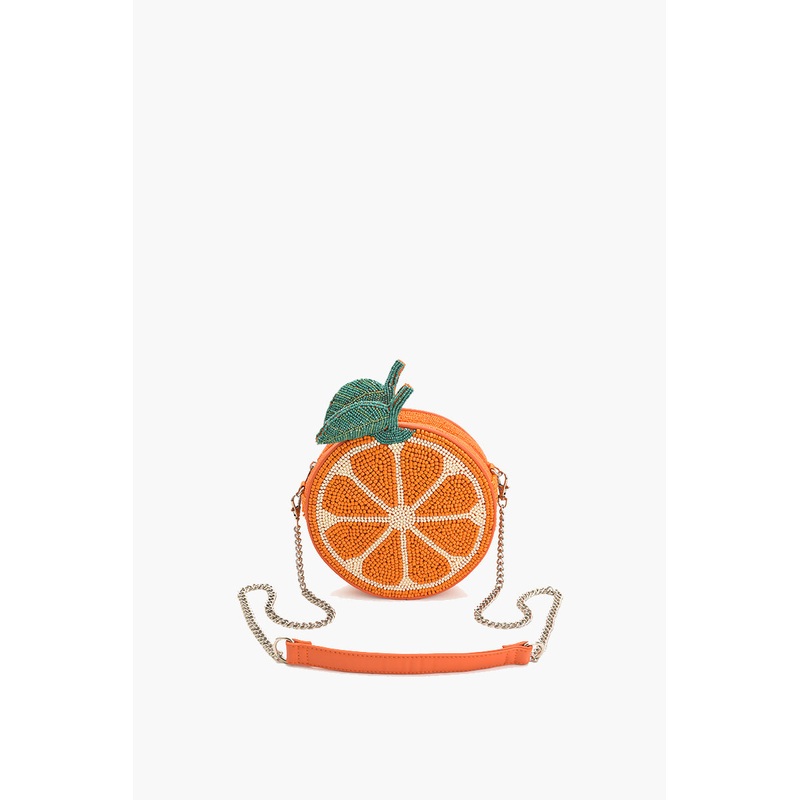 Citrus Zest Beaded Sling Bag