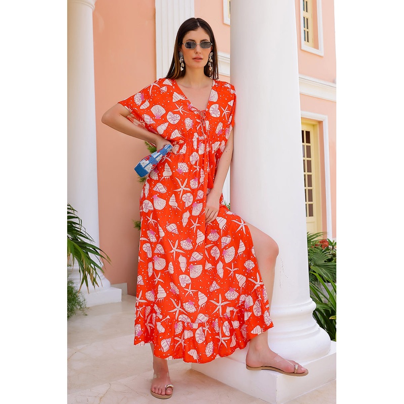 Coralina Printed Maxi Dress