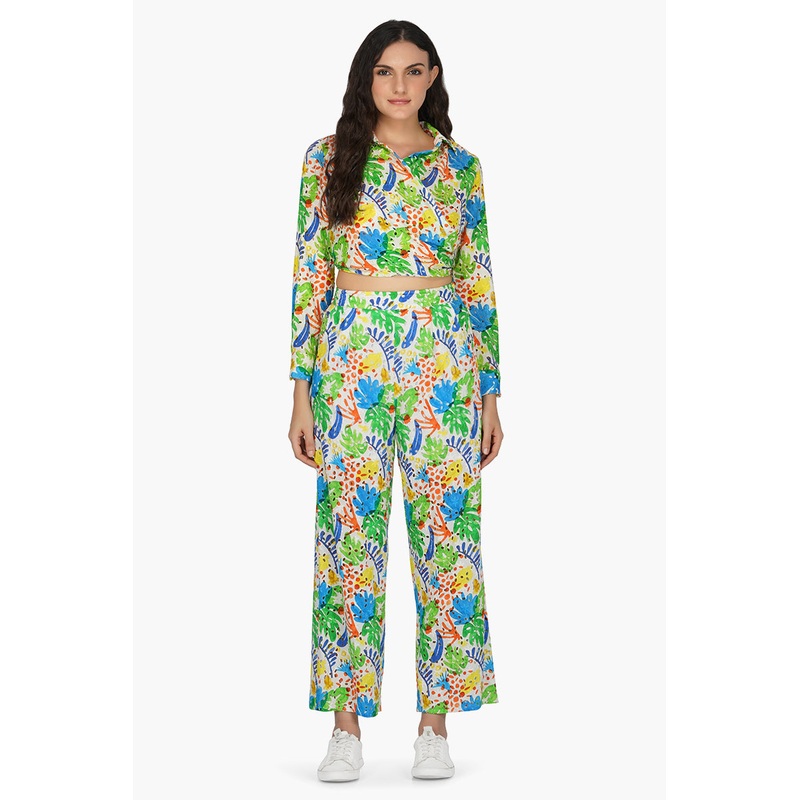 Dorothy Printed Wrap Shirt