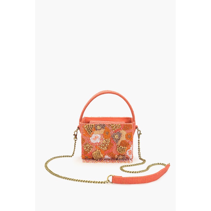 Maze Tangerine Box Top Handle Bag