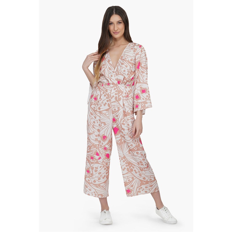 Misty Rose Butterfly Jumpsuit