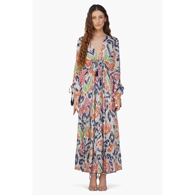 Multi Abstract Gloria Maxi Dress