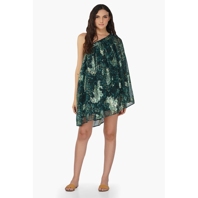 Nevada Tiger Lurex Beach Cover UP Dress