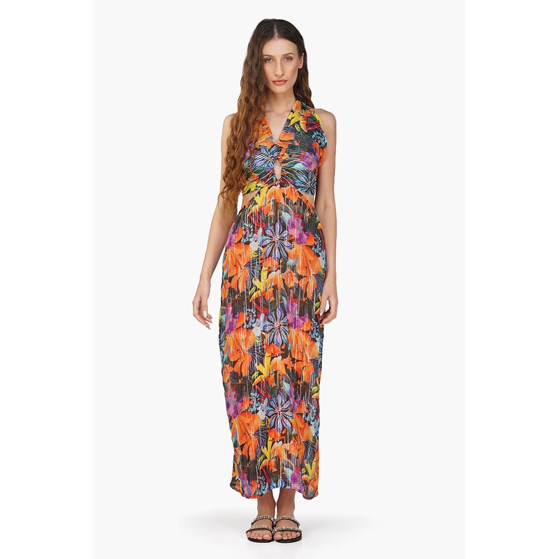 Night Queen Floral Printed Dress