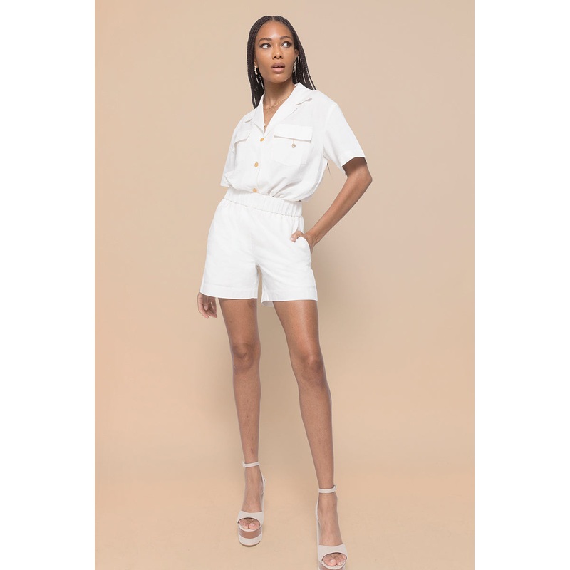 The Co-Ord Short Set in Linen