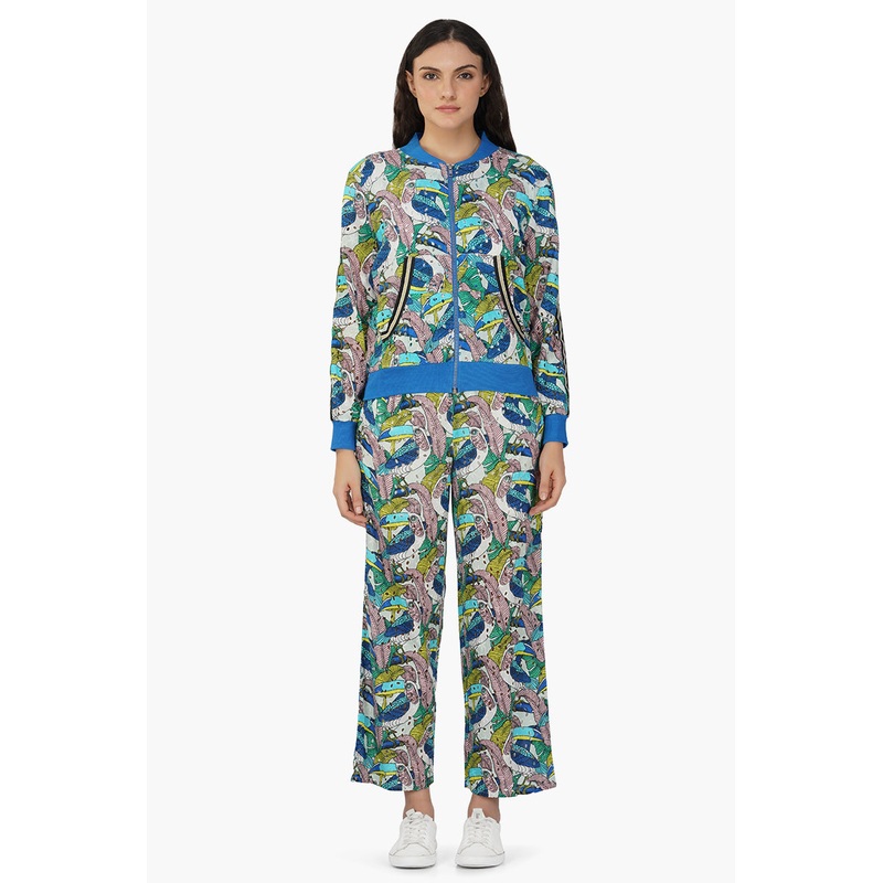 Tiffany Printed Bomber Jacket