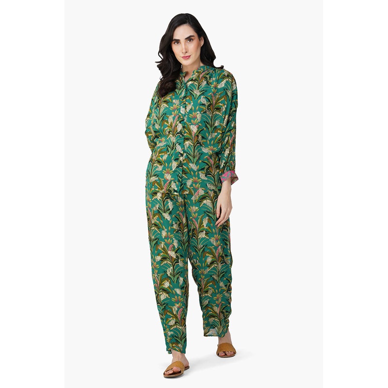 Tropical Ash Leaf Printed Shirt