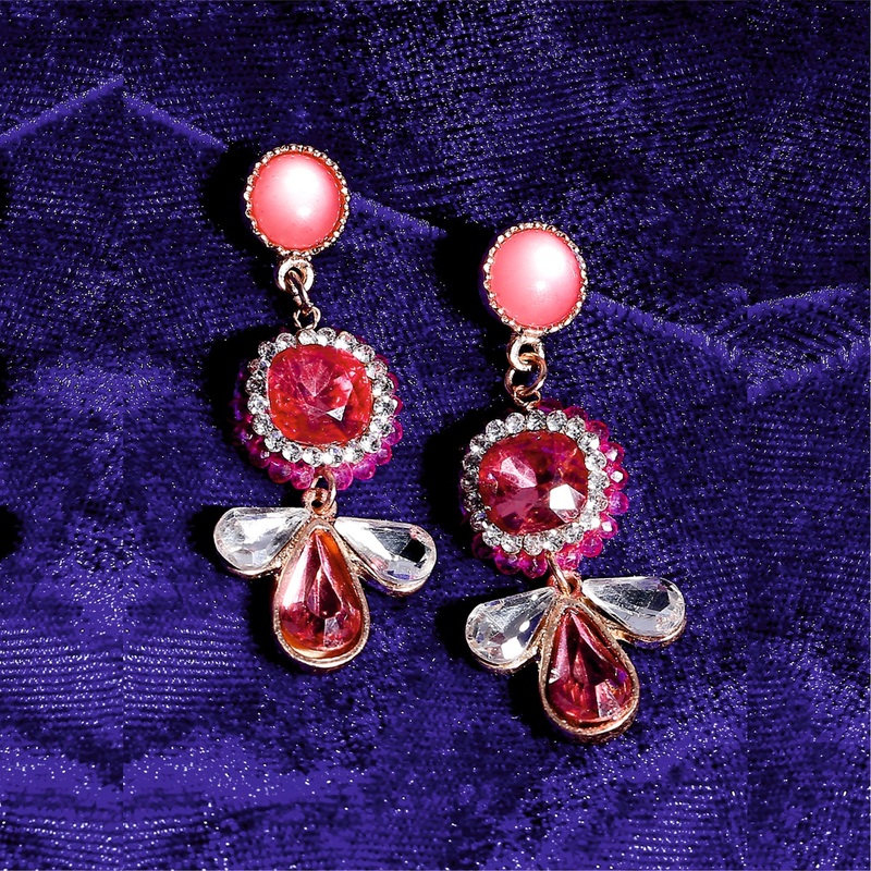 Accessorize London Sparkle Pink Earrings Hoop Earrings For Women
