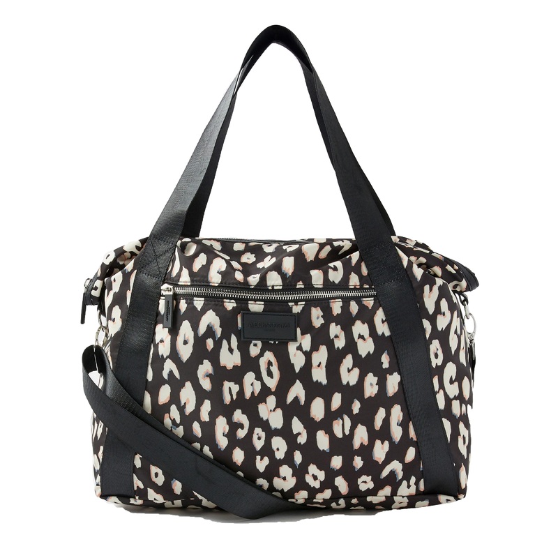 Accessorize London women's Animal Print Sienna Zip Sports Bag