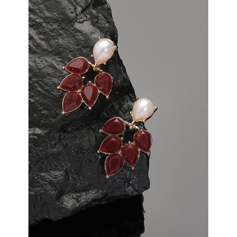 Accessorize London Women's Tear Drop Shape Short Drop Earrings