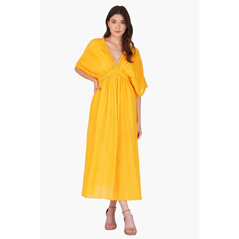 Amber Cotton Dobby Maxi Dress