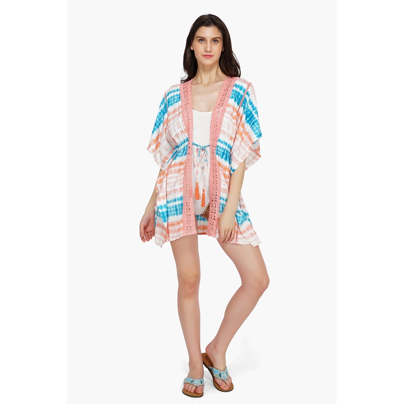 Coral Reef Tie Dye Cover Up