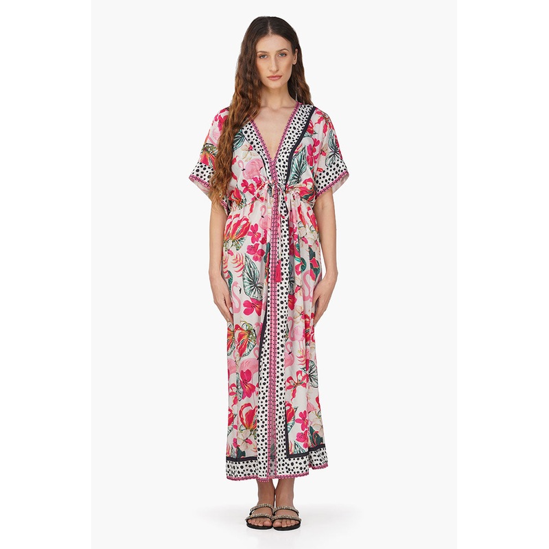 Flamingo Paradise Printed Dress