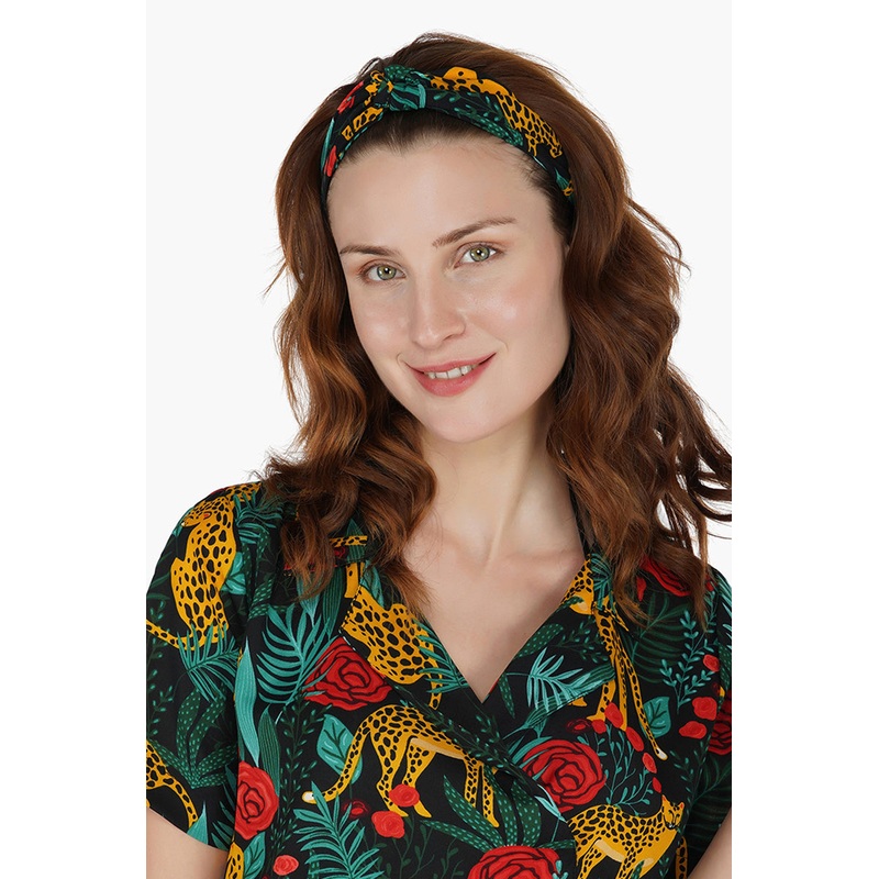 Jaguar Paradise Knotted Headband