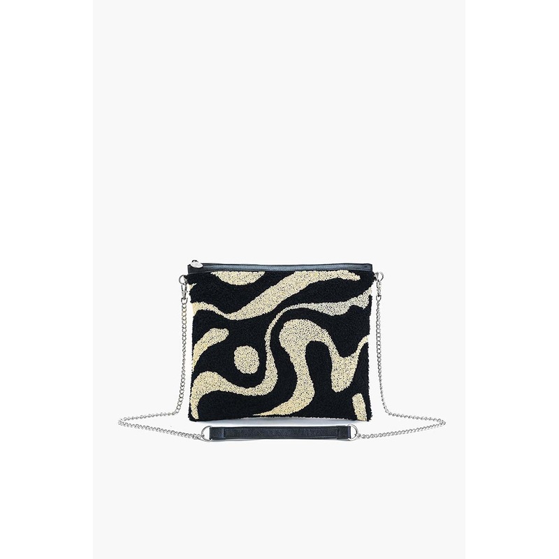 The Soho Inked Tufted Clutch