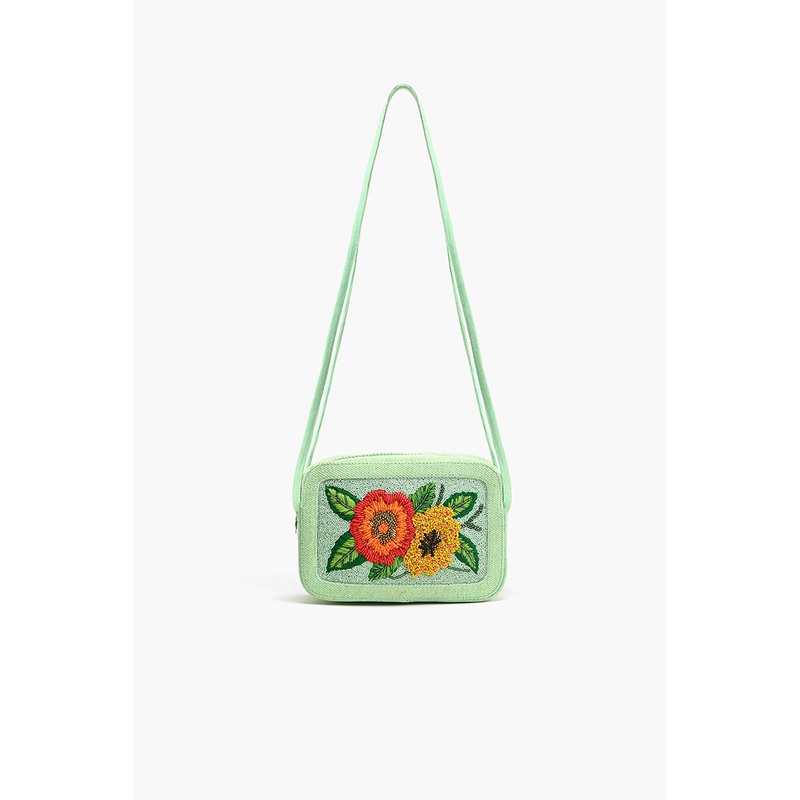 Tranquil Twinflower Crossbody Bag