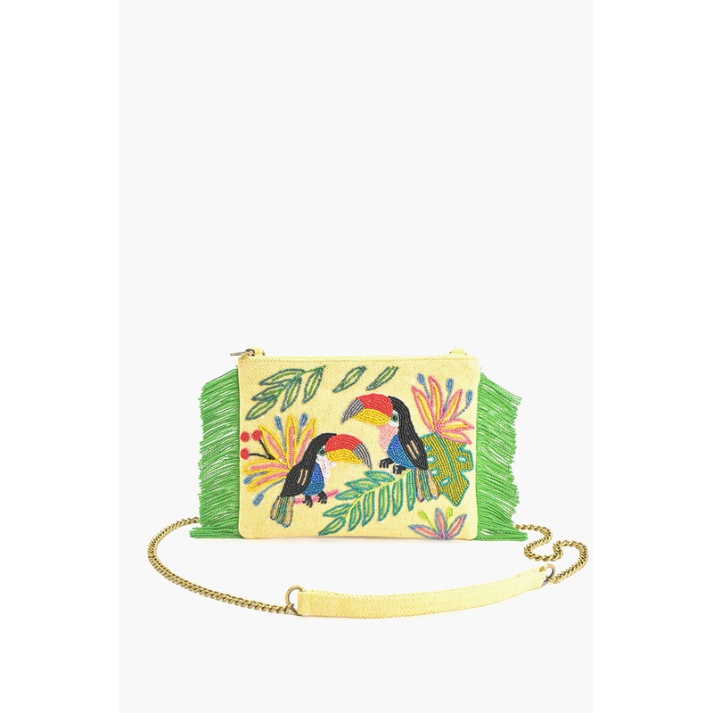 Tropical Toucan Fringe Cross Body