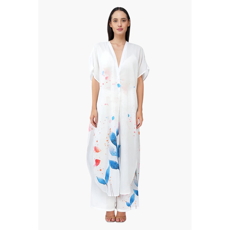 Turtle Tango Printed Embellised Cover Up