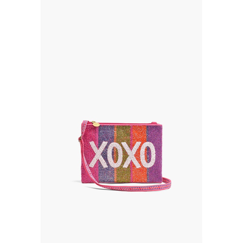 XOXO Top Zip Clutch