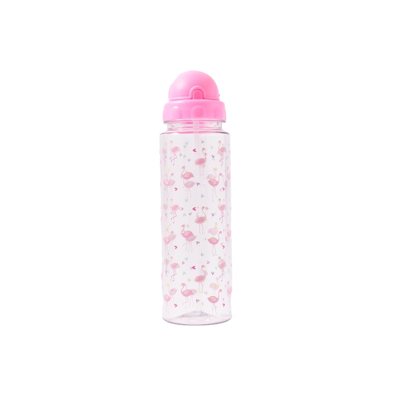 Accessorize Girl Plastic Flamingo Water Bottle