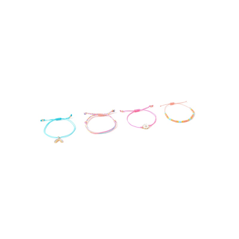 Accessorize Girl Rainbow 4 Friendship Bracelet Pack