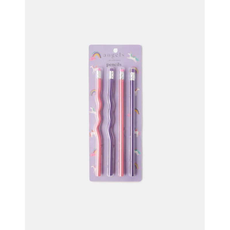 Accessorize London Pack Of 4 Wiggle Pencils For Kids