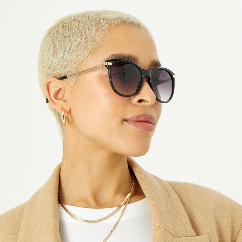 Accessorize London Women's Brown Coloured Tort Wayfarer Sunglasses