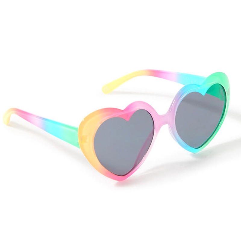 Rainbow Ombre Heart Sunglasses