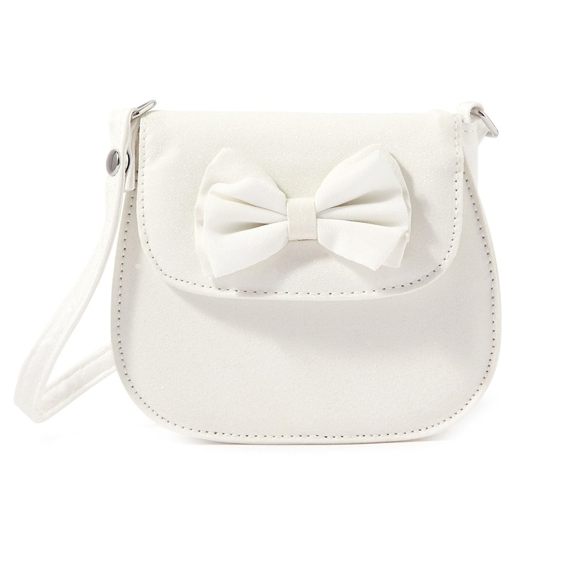 Accessorize London Girl's Glitter Bow Sling Bag