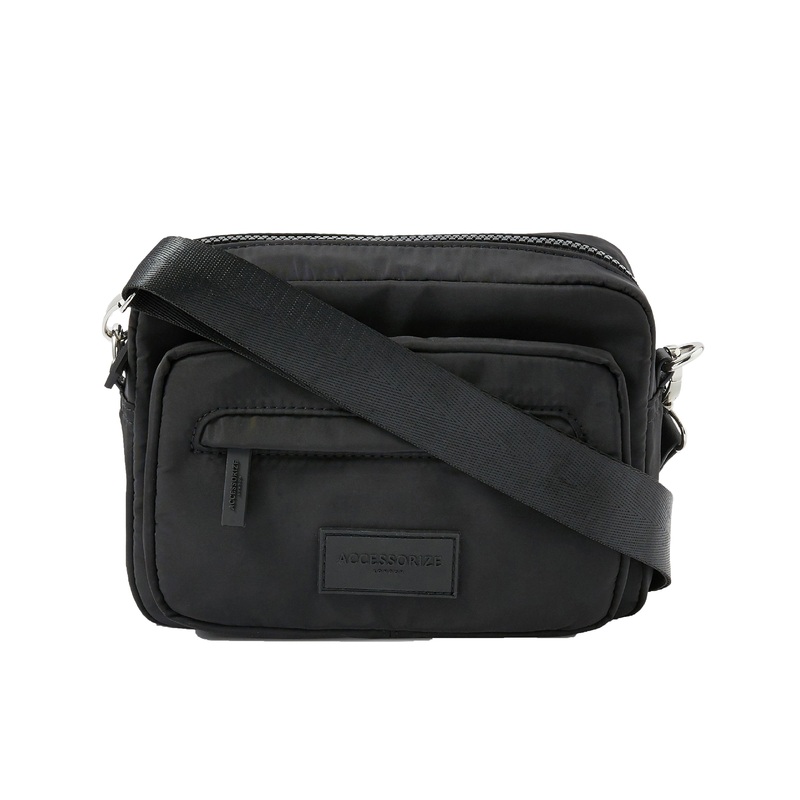 Accessorize London women's Black Cali Sling bag