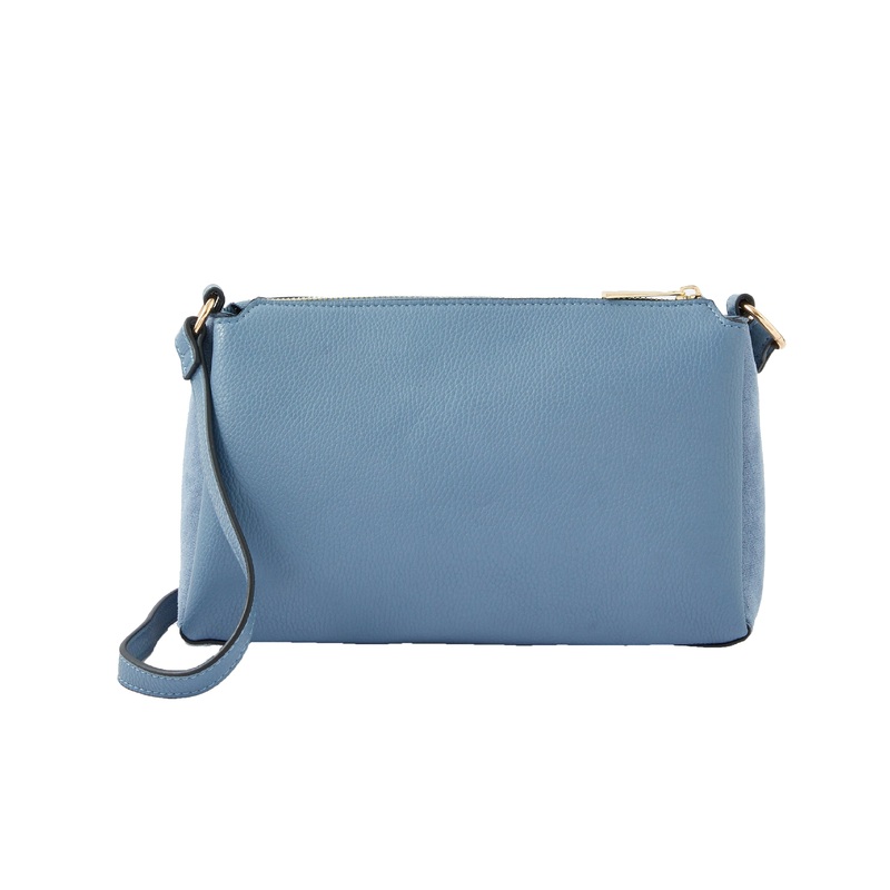 Accessorize London women's blue Sofia Suedette sling bag