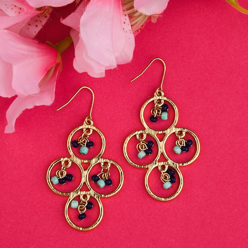 Accessorize London Women's Gold Drop Earring