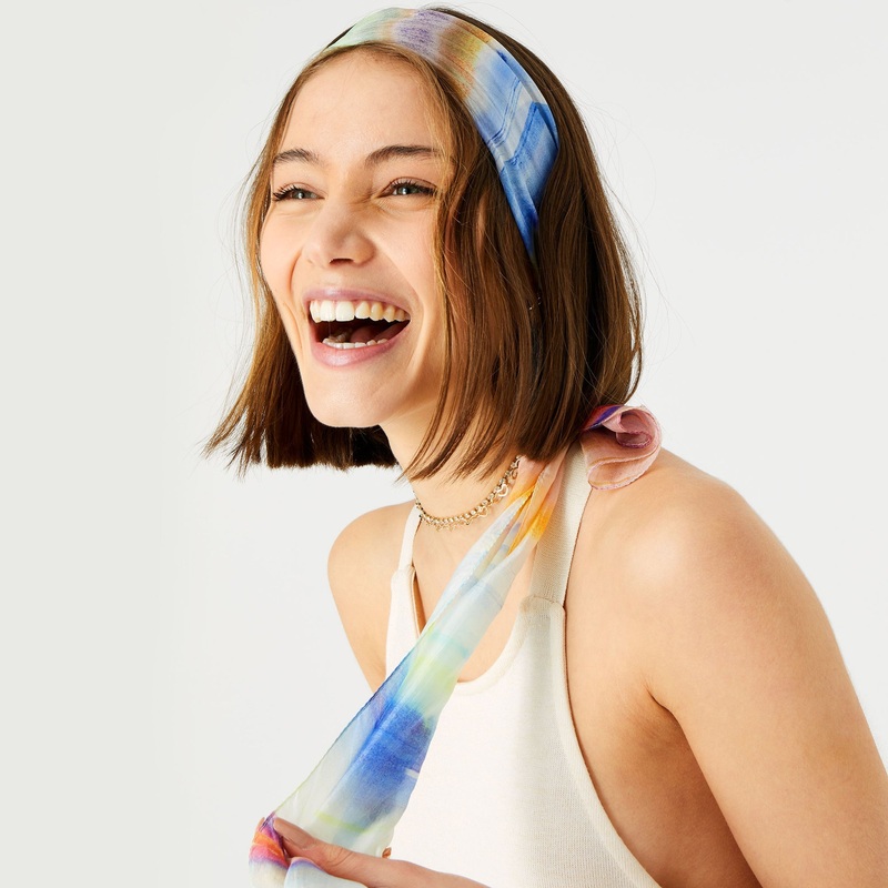 Accessorize London Women's Watercolour Stripe Silk Classic Scarf
