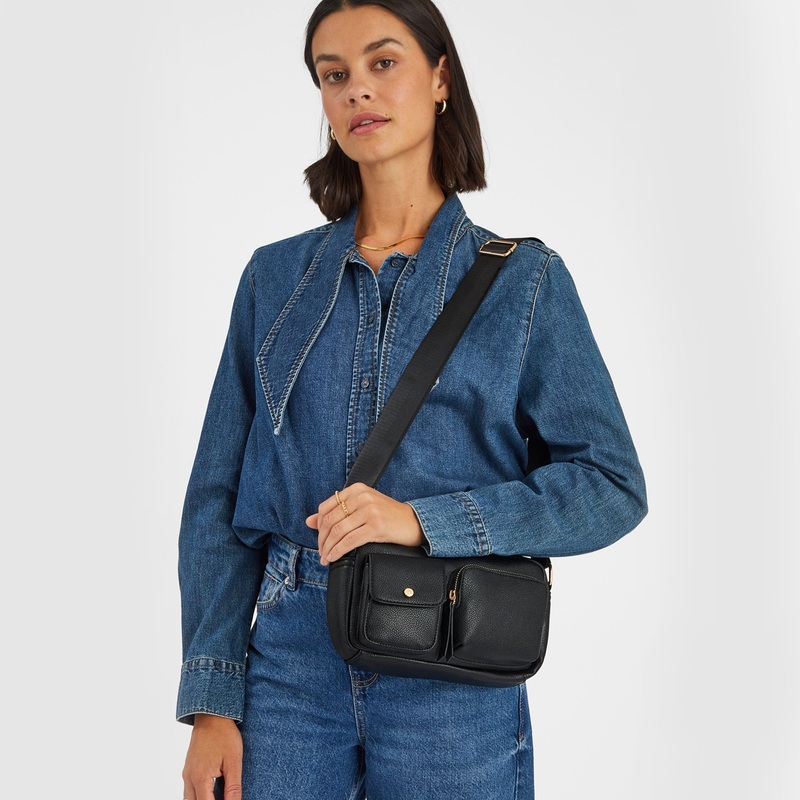 Black Utility Sling Bag