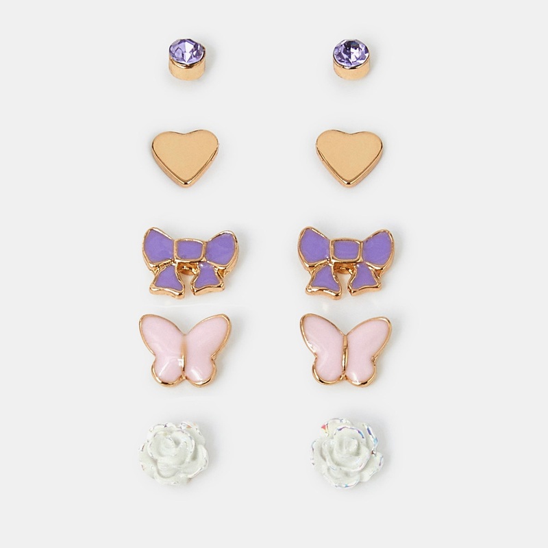 Party Pierced Earrings Pack Of 5