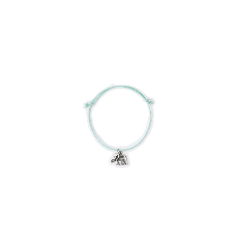 Accessorize London Ellie The Elephant Cord Anklet