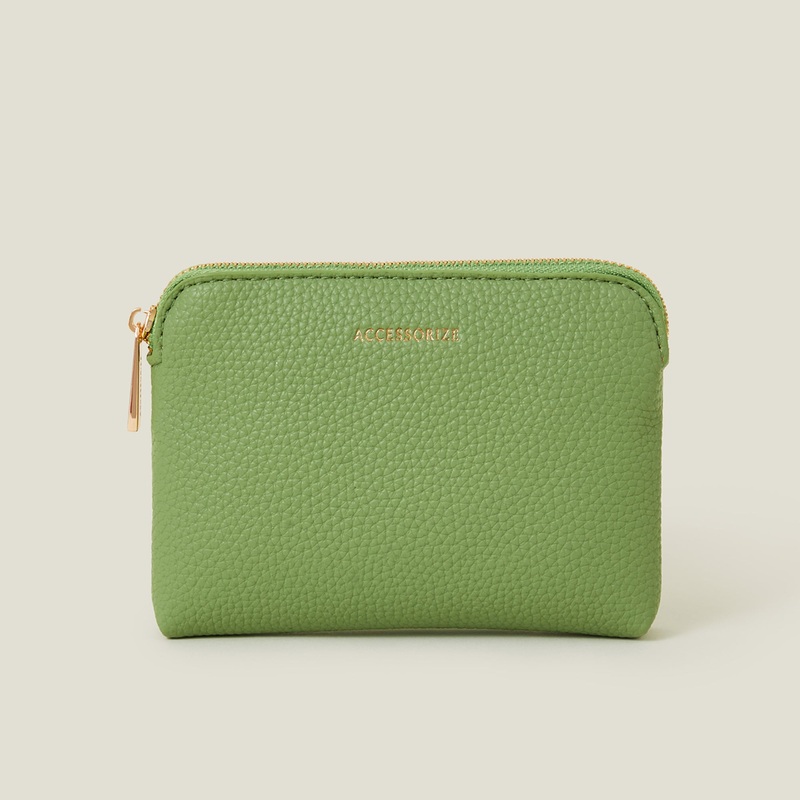 Accessorize London Women's Classic Coin Purse-Green