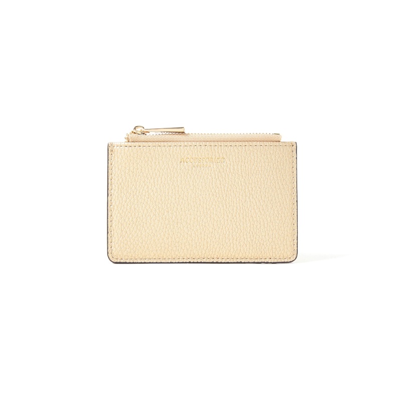 Accessorize London Women's Faux Leather Metallic Cardholder Wallet