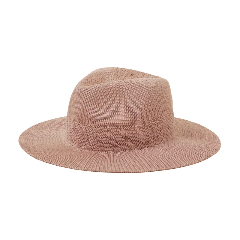 Accessorize London Women's Packable Fedora Pale Pink