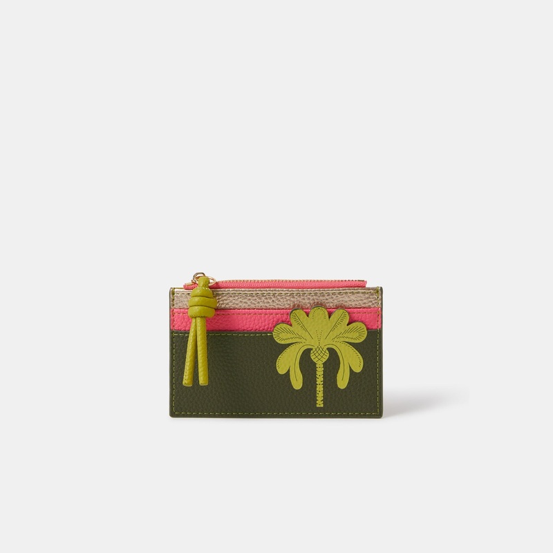Multi Colorblock Palm Card Holder